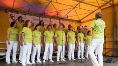 Die SR 3-Bühne auf dem Chorfestival 