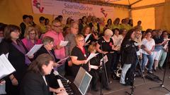 Die SR 3-Bühne auf dem Chorfestival 