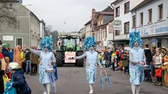 Der SR 3-Prunkwagen bei der närrischen Parade in Lebach (Foto: SR/Pasquale D'Angiolillo)