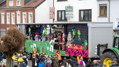 Der SR 3-Prunkwagen bei der närrischen Parade in Lebach (Foto: SR/Pasquale D'Angiolillo)