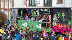 Der SR 3-Prunkwagen bei der närrischen Parade in Lebach (Foto: SR/Pasquale D'Angiolillo)