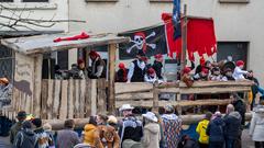 Der SR 3-Prunkwagen bei der närrischen Parade in Lebach (Foto: SR/Pasquale D'Angiolillo)