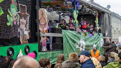 Der SR 3-Prunkwagen bei der närrischen Parade in Lebach (Foto: SR/Pasquale D'Angiolillo)