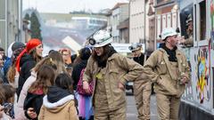 Der SR 3-Prunkwagen bei der närrischen Parade in Lebach (Foto: SR/Pasquale D'Angiolillo)