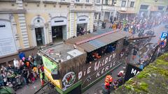 Der SR 3-Prunkwagen bei der närrischen Parade in Lebach (Foto: SR/Pasquale D'Angiolillo)