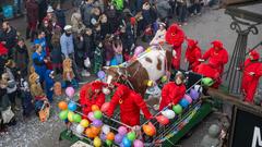 Der SR 3-Prunkwagen bei der närrischen Parade in Lebach (Foto: SR/Pasquale D'Angiolillo)