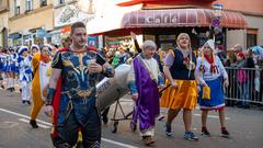 Der Rosenmontagsumzug 2023 in Burbach  (Foto: SR/Pasquale D'Angiolillo)