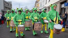 Musikgruppe auf dem Umzug in Dillingen (Foto: Pasquale D'Angiolillo)