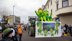 Die Saarlodris auf dem Umzug in Dillingen (Foto: Pasquale D'Angiolillo)