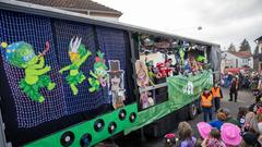 Der SR 3 Prunkwagen auf der närrischen Parade in Wiesbach  (Foto: SR/Pasquale D'Angiolillo)