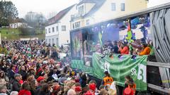 Der SR 3 Prunkwagen auf der närrischen Parade in Wiesbach  (Foto: SR/Pasquale D'Angiolillo)