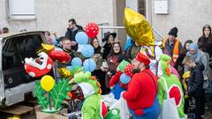 Der SR 3 Prunkwagen auf der närrischen Parade in Wiesbach  (Foto: SR/Pasquale D'Angiolillo)