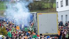 Der SR 3 Prunkwagen auf der närrischen Parade in Wiesbach  (Foto: SR/Pasquale D'Angiolillo)