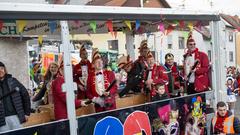 Der SR 3 Prunkwagen auf der närrischen Parade in Wiesbach  (Foto: SR/Pasquale D'Angiolillo)