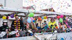 Der SR 3 Prunkwagen auf der närrischen Parade in Wiesbach  (Foto: SR/Pasquale D'Angiolillo)