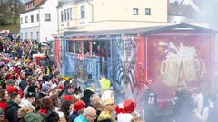 Der SR 3 Prunkwagen auf der närrischen Parade in Wiesbach  (Foto: SR/Pasquale D'Angiolillo)