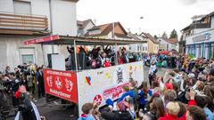 Der SR 3 Prunkwagen auf der närrischen Parade in Wiesbach  (Foto: SR/Pasquale D'Angiolillo)