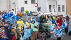 Der SR 3 Prunkwagen auf der närrischen Parade in Wiesbach  (Foto: SR/Pasquale D'Angiolillo)