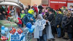 Der SR 3 Prunkwagen auf der närrischen Parade in Wiesbach  (Foto: SR/Pasquale D'Angiolillo)