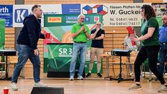 Erstes Vorrundenduell beim SR 3 Vereinsduell 2023 (Foto: Dirk Guldner)