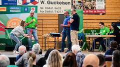 Erstes Vorrundenduell beim SR 3 Vereinsduell 2023 (Foto: Dirk Guldner)