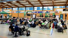 Erstes Vorrundenduell beim SR 3 Vereinsduell 2023 (Foto: Dirk Guldner)