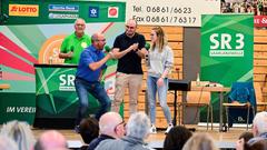 Erstes Vorrundenduell beim SR 3 Vereinsduell 2023 (Foto: Dirk Guldner)