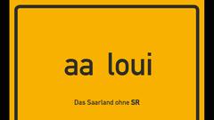 SR Postkarte mit Ortsschildern mit Ortsnamen aus dem Landkreis Saarlouis ohne "S" und "R". (Foto: SR)