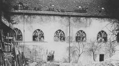 Homburger Synagoge mit Zerstörungen (Foto: Landesarchiv Saarbrücken)