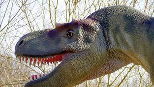 T-Rex im Dinopark der Teufelsschlucht (Foto: Winfried Hoor, Felsenland Südeifel Tourismus GmbH)