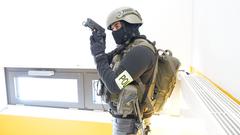 Terrorübung im Illtal-Gymnasium (Foto: Pasquale D'Angiolillo)