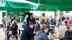 Der Treffpunkt Ü-Wagen in Oberesch (Foto: SR/Dirk Guldner)