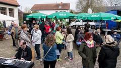 Der Treffpunkt Ü-Wagen in Oberesch (Foto: SR/Dirk Guldner)