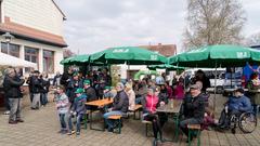 Der Treffpunkt Ü-Wagen in Oberesch (Foto: SR/Dirk Guldner)