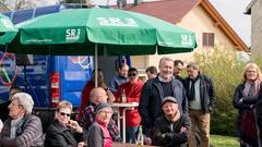 Der Treffpunkt Ü-Wagen in Oberesch (Foto: SR/Dirk Guldner)