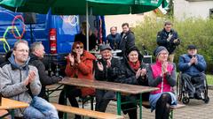 Der Treffpunkt Ü-Wagen in Oberesch (Foto: SR/Dirk Guldner)