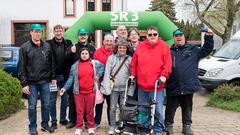 Der Treffpunkt Ü-Wagen in Oberesch (Foto: SR/Dirk Guldner)