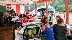 Der Treffpunkt Ü-Wagen am 18.08.2017 in Neunkirchen beim Fußballverein FV Neunkirchen (Foto: Dirk Guldner)