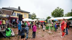 Der Treffpunkt Ü-Wagen am 18.08.2017 in Neunkirchen beim Fußballverein FV Neunkirchen (Foto: Dirk Guldner)