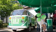 Der Treffpunkt Ü-Wagen in Jägersfreude (Foto: SR/Pasquale D'Angiolillo)