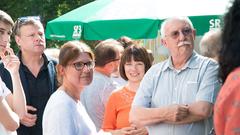 Der Treffpunkt Ü-Wagen in Jägersfreude (Foto: SR/Pasquale D'Angiolillo)