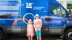 Der Treffpunkt Ü-Wagen in Jägersfreude (Foto: SR/Pasquale D'Angiolillo)