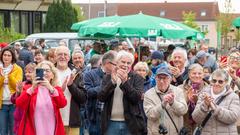 Der Treffpunkt Ü-Wagen in Ormesheim am 26. April 2024 (Foto: SR/Sebastian Knöbber)