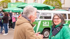 Der Treffpunkt Ü-Wagen in Ormesheim am 26. April 2024 (Foto: SR/Sebastian Knöbber)