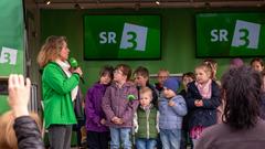 Der Treffpunkt Ü-Wagen in Ormesheim am 26. April 2024 (Foto: SR/Sebastian Knöbber)