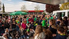 Der Treffpunkt Ü-Wagen in Ormesheim am 26. April 2024 (Foto: SR/Sebastian Knöbber)