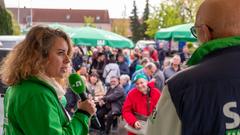 Der Treffpunkt Ü-Wagen in Ormesheim am 26. April 2024 (Foto: SR/Sebastian Knöbber)