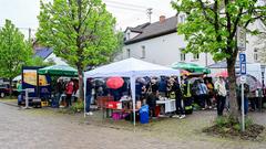 Der Treffpunkt Ü-Wagen in Primstal am 05. Mai 2023 (Foto: SR/Dirk Guldner)