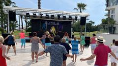 Zumba-Spaß auf dem Hotelgelände (Foto: SR)