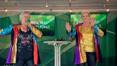 Die Lauterbacher Glitterqueens beim Treffpunkt Ü-Wagen (Foto: SR/Dorothee Scharner)